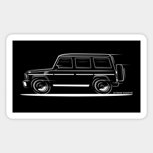 Speedy Mercedes Benz G Class Gelaendewagen Wht Magnet